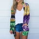 thumbnail image 1 of Prendas de abrigo y chaquetas informales sin capucha de manga larga para mujer, blusa informal de manga larga con estampado y bolsillo, cárdigan, abrigo holgado de algodón de imitación para mujer, 1 of 6