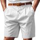 thumbnail image 3 of Pantalones Cortos Casuales Elegantes de Color Sólido con Cordón Pantalones Cortos Elásticos de Cintura, con Bolsillos para el Uso Diario, 3 of 8