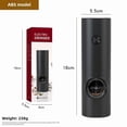 thumbnail image 1 of Battery-Powered Gravity Sensor Spice Grinder: Wireless Stainless Steel Mill for Peppercorns, Sea Salt & Herbs – Portable, Easy-to-Clean Kitchen Tool with Color Packaging (Black), 1 of 6