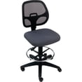 thumbnail image 6 of Armless Mesh Drafting Stool, Fabric, Gray, Mid Back, 6 of 6