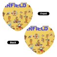 thumbnail image 2 of Pofeuu Garfield for Portable Pocket Makeup Mirror PU Cover Compact Travel Mirror with Normal and Magnifying Double Sided Glass-Round Shape-Heart Shape, 2 of 9