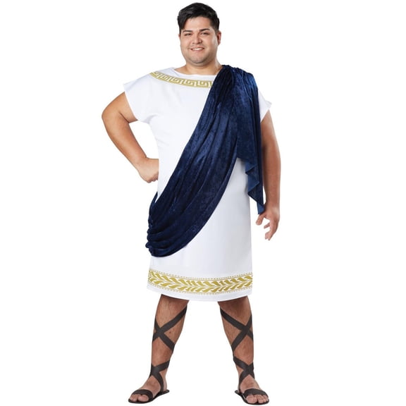 Mens Plus White Toga