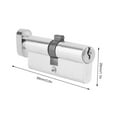 thumbnail image 2 of Thumb Turn Cylinder Euro Barrel Door Lock UPVC Anti Pick 35/35 + 3 Keys Kit, 2 of 8
