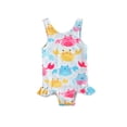 thumbnail image 2 of goowrom Barboteuse Sans Manches Imprimée Crabe/Beigne pour Petites Filles, 2 of 9