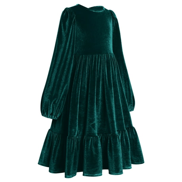 emerald green long sleeve velvet dress Long Sleeve Velvet V-neck Mermaid Backless Bridesmaid Dress, FC2049 – Dairy  Bridal main image 1