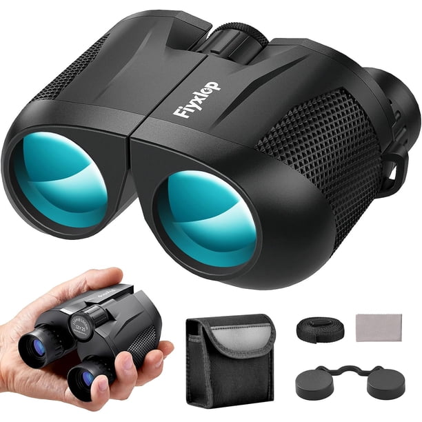 Binoculares Fiyxlop 12x42 HD para adultos Binoculares compactos impermeables de alta potencia, livianos con adaptador para teléfono, binoculares de visión con poca luz para observación de aves, caza,