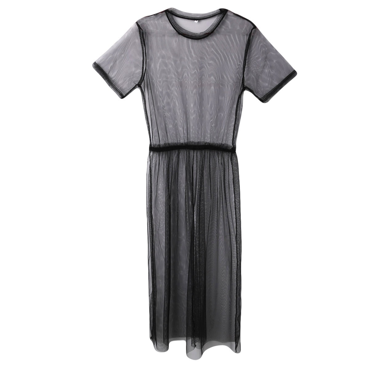 sheer tulle maxi dress