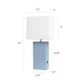 thumbnail image 2 of Elegant Designs Modern Leather Table Lamp with USB and White Fabric Shade, 2 of 7