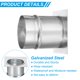 thumbnail image 3 of Placa de montaje de conector de ducto de acero galvanizado de 3" Uxcell, base de 4", 3 of 5