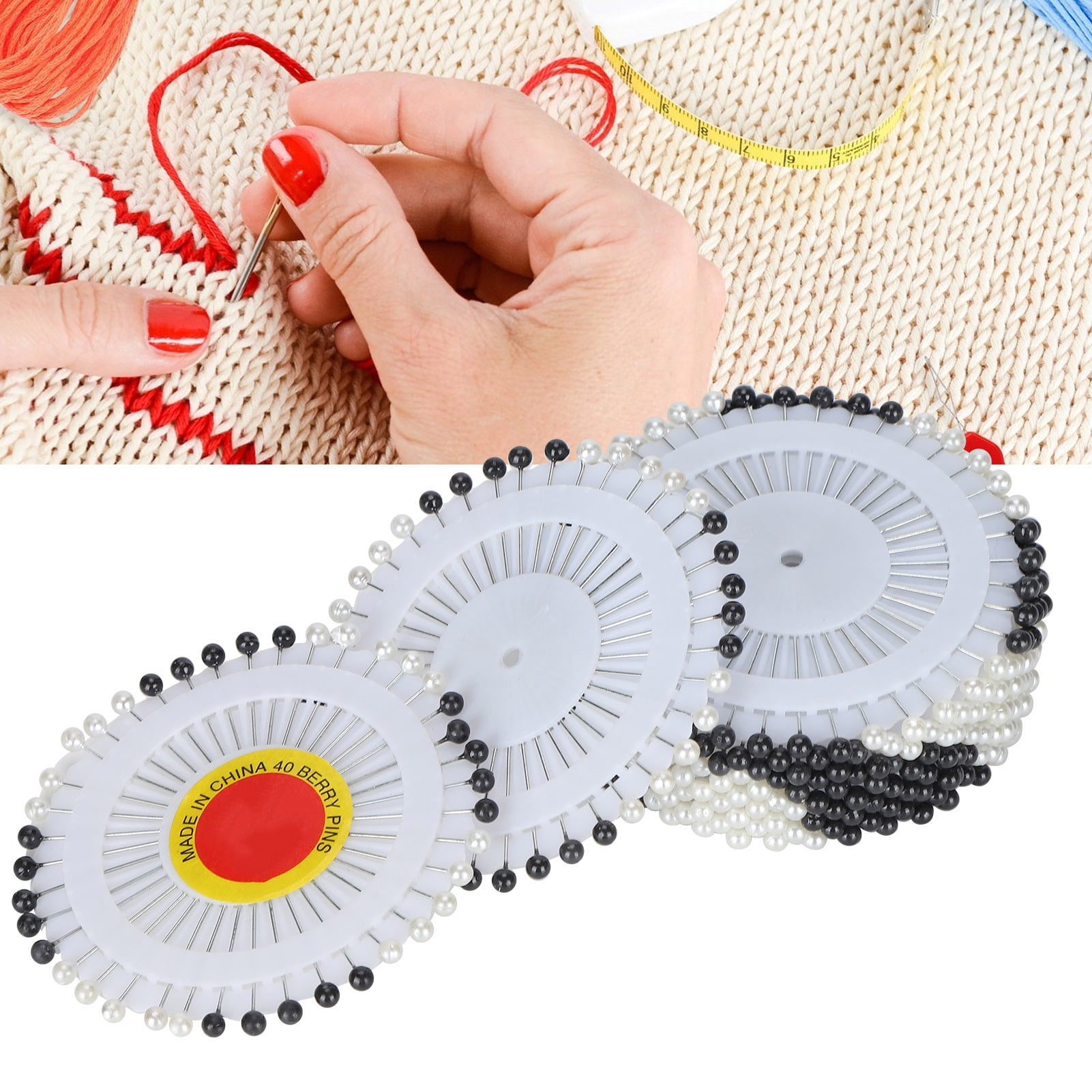 Details about   Easy To Install Sewing Pin Durable Comfortable Sturdy Safety Color Sewing Pearl 