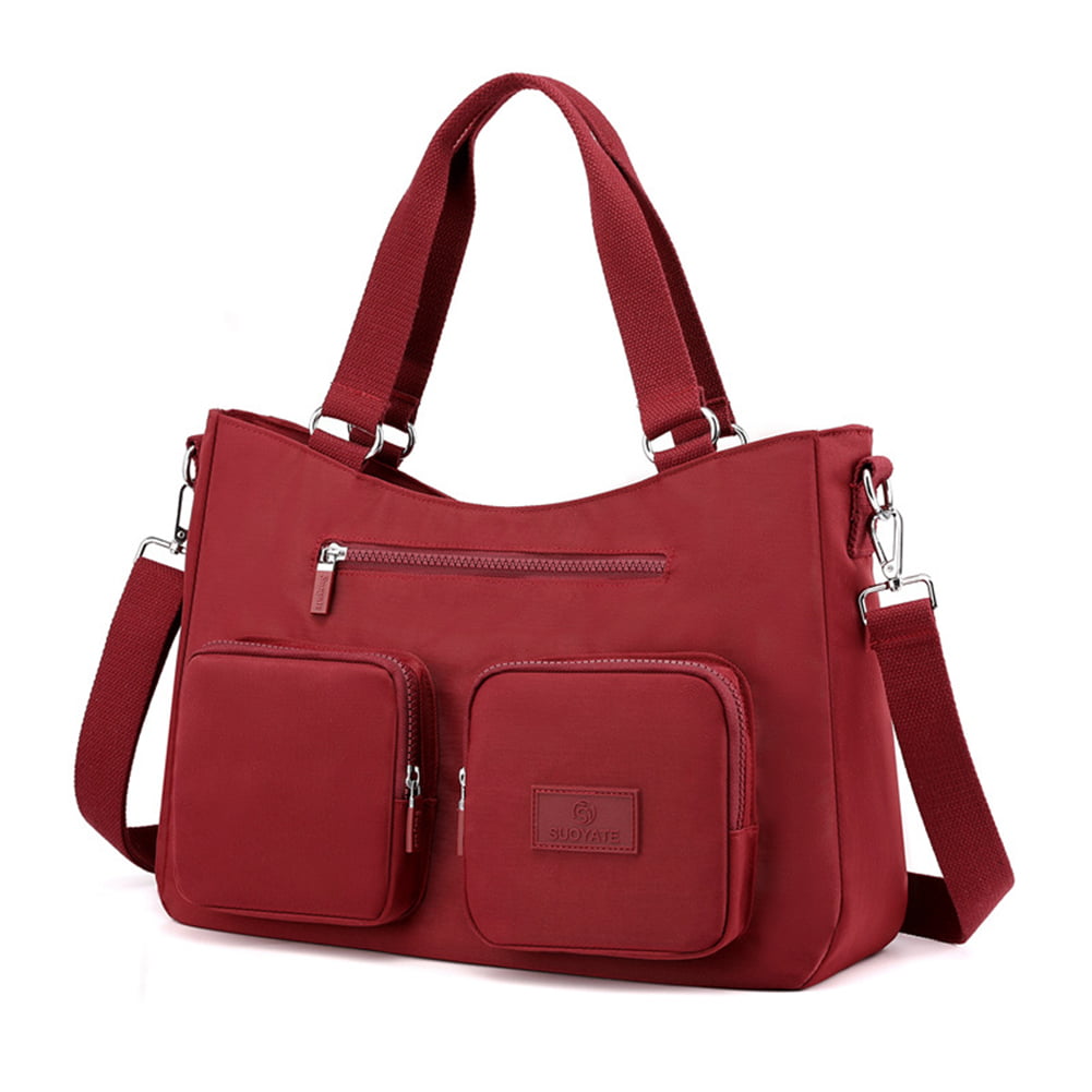 Womens Casual Multi-Pocket Travel Handbags Nylon Large Capacity Shoulder Bag US 