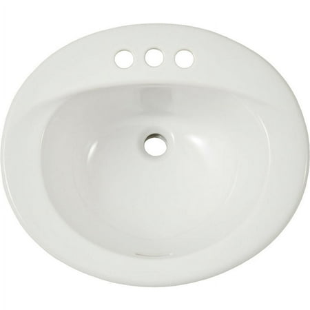 TOTO 20"X17" Self-Rimming Lavatory - 4" Faucet Centers - Cotton White -LT501.4#01