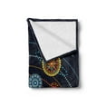 thumbnail image 2 of Galaxy Mandala Soft Flannel Fleece Throw Blanket, Abstract Scheme of the Solar System with Ornamental Motifs on the Planets, Cozy Plush for Indoor and Outdoor Use, 60" x 80", Multicolor, by Ambesonne, 2 of 5