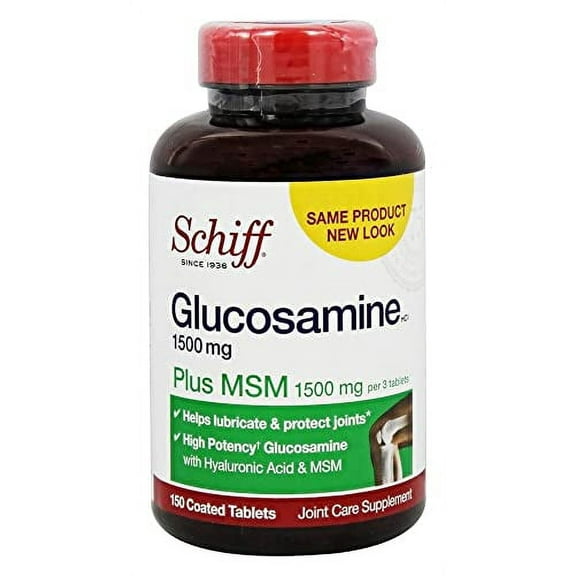 Schiff Glucosamine Plus MSM 1500 mg, 150 Count