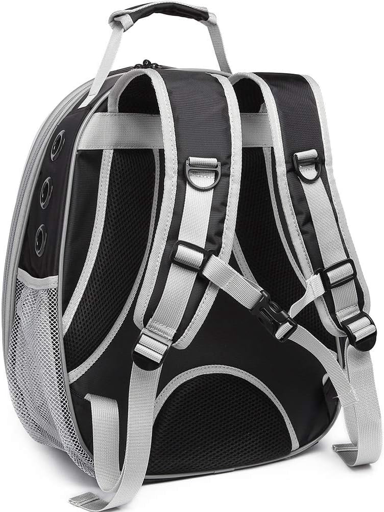 LAIRIES Dual Expandable Cat Backpack Carrier Polarized Front & Back Extension Pet Backpack Carrier, Fit up to 20 lbs, Bubble Capsule Dog Backpack Travel, Hiking & Outdoor Backpack