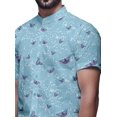 thumbnail image 4 of BESTMAN Printed Shirts For Men Short Sleeve Button Down Casual Cotton Shirt, 4 of 5