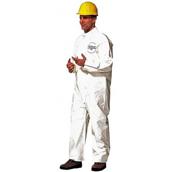 Dupont Coveralls,2XL,White,Tychem(R) 4000,PK12 SL120BWH2X001200