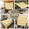 thumbnail image 6 of Plaid Yellle, Tapestry for Bedroom Wall Hanging Tapestry, Rural Abstract Geometric Lattice Ceiling Backdrop Tapestries Poster Blanket Wall Decor for Teens Room Living Room Dorm 55" x 73", 6 of 8