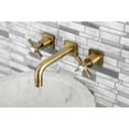 thumbnail image 2 of Kingston Brass KS6123ZX Millennium Double-Handle Wall Mount Bathroom Faucet, Antique Brass, 2 of 8