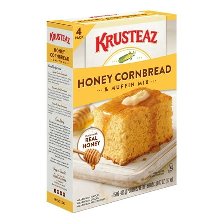Product of Krusteaz Natural Honey Cornbread and Muffin Mix, 60 oz. [Biz