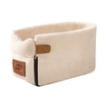 thumbnail image 2 of Asiento elevador de coche para mascotas Portador de viaje para cachorros Beige ovalado Sunnimix Asiento elevado para mascotas, 2 of 8
