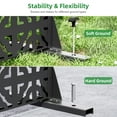 thumbnail image 5 of MAYEERTY 72 × 47in Outdoor Privacy Screen with Stand Metal Balcony Decorative Screen, Black, 5 of 7