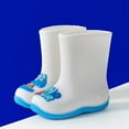 thumbnail image 4 of XFHLMJFF Girl Casual Trendy Shoes Children Elastic Rain Boots Textured Soles Non Light Comfortable Rain Shoes Versatile Wear for Indoor Outdoor 5.5-6Y, 4 of 6