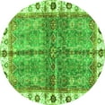 thumbnail image 1 of Ahgly Company Indoor Round Oriental Green Traditional Area Rugs, 6' Round, 1 of 4