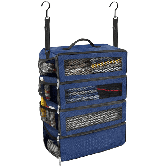 Waterproof Suitcase Clothing Organizers Travel Packing for Traveler and Students Luggage Packing Organizers Blue