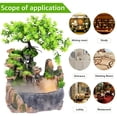 thumbnail image 4 of JTWEEN Tabletop Waterfall Fountain Indoor Mini Rockery Water Fountain Desktop Chinese Fengshui Waterfall Zen Meditation Indoor Waterfall Feature with Automatic Pump Illuminated Colorful Atomize, 4 of 9