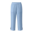thumbnail image 5 of ATOGUTA Girl Summer Pants Lightweight Running Pants with Pockets Kids Youth Outdoor Gym Workout Track Trousers Size 3T-14, Blue, 5 of 7