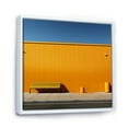 thumbnail image 2 of Designart "Zen: Linear Order In Yellow And Blue" Minimalism Floater Framed Canvas Prints, 2 of 5