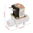 thumbnail image 2 of 2X Dc12V N / C Válvula Solenoide de Agua Normalmente Cerrada Válvula Solenoide Eléctrica de Plástico G1 / 2 Pulgadas para Dispensador de Agua, 2 of 5