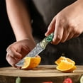 thumbnail image 5 of Cuchillo de División Compacto de Alta Dureza, Campamento Portátil de Carne Que Come Cuchillo Multipropósito con Vaina, Hoja Afilada a Mano de Acero 5Cr13 para Uso de Cocina Al Aire Libre, 5 of 5