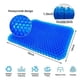 thumbnail image 4 of Cojín para silla, cojín de gel transpirable, cojín antiescaras, alivia la presión ortopédica con funda antideslizante para coche/oficina/hogar/silla de ruedas Tamaño 42x36x3,8 cm(azul), 4 of 5