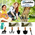 thumbnail image 5 of Scuddles Garden Tools Set - 8 Piece Heavy Duty Gardening Kit with Storage Organizer, Ergonomic Hand Digging Weeder Rake Shovel Trowel Sprayer Gloves Gift for Men Or Women, 5 of 7