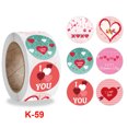 thumbnail image 4 of Étiquette Autocollante Décorative Ronde Saint-Valentin, 4 of 8