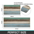 thumbnail image 2 of Kitchen Rugs and Mats Set of 2 Teal Farmhouse Anti Fatigue Mat Non Slip Retro Rustic Wood Texture Kitchen Mats for Floor, Bathroom, Desk, Runner, Laundry, 2 of 7