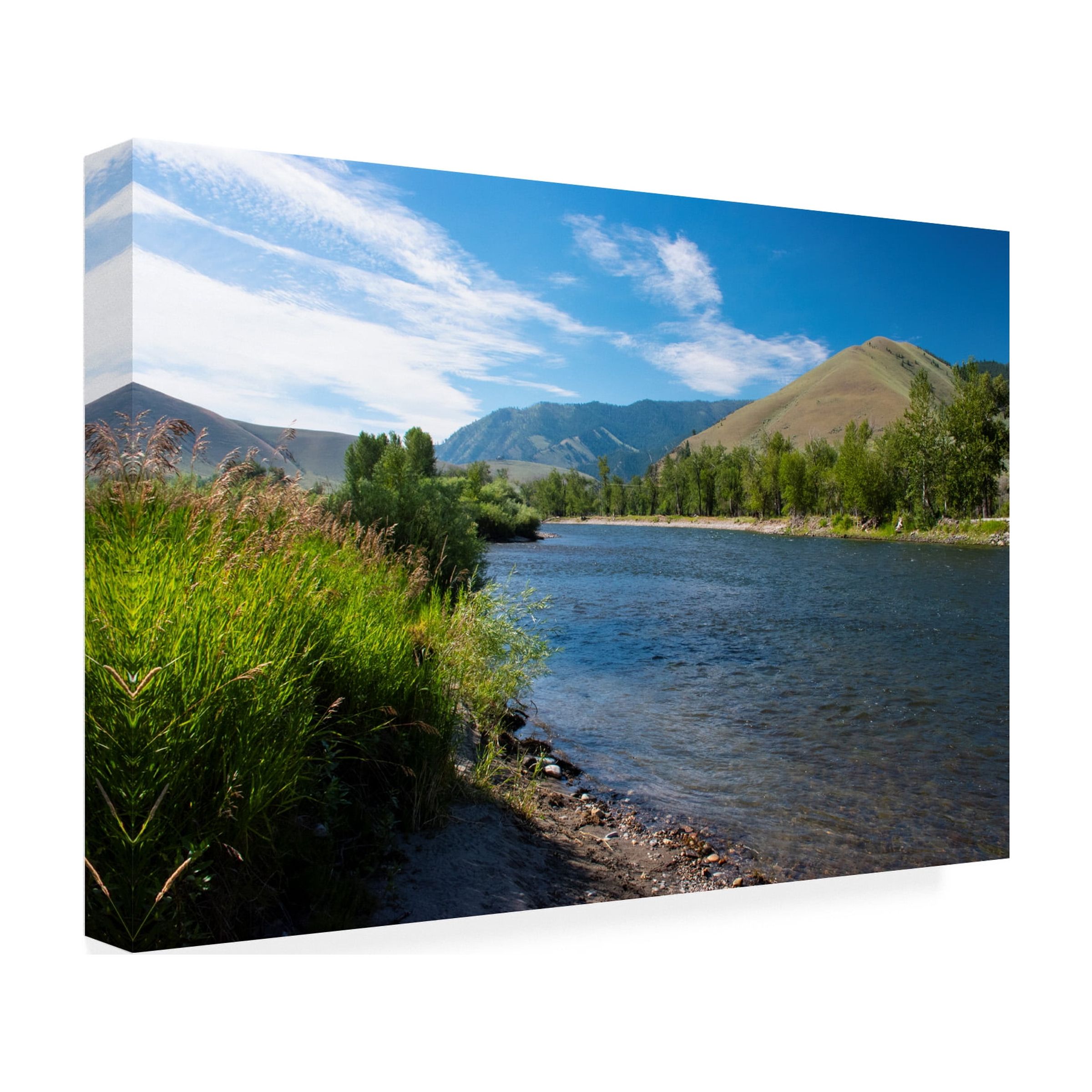Robert Michaud 'Salmon River at North Fork' Canvas Art