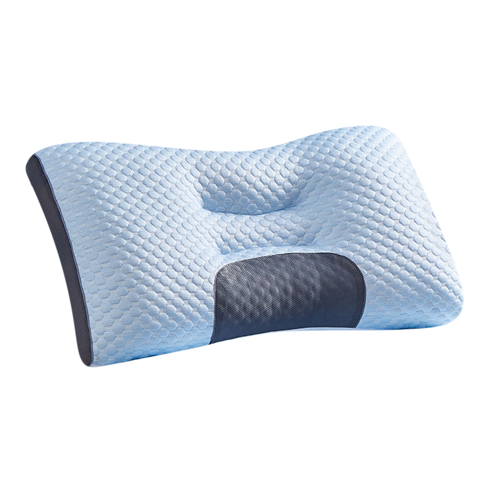 Cevemin Ergonomic Cervical Support Ice Silk Cooling Pillow for Adults - Breathable Orthopedic Neck Pain Relief, Eco-Friendly & Hypoallergenic for Home, Dorm, Office