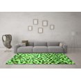 thumbnail image 3 of Ahgly Company Indoor Rectangle Abstract Green Modern Area Rugs, 3' x 5', 3 of 4