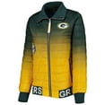 thumbnail image 2 of Women's The Wild Collective Green/Gold Green Bay Packers Color Block Full-Zip Puffer Jacket, 2 of 4