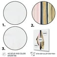 thumbnail image 3 of Designart Minimalism Pink And Gold Cubic Fusion III Canvas Wall Art, 3 of 5