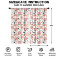 thumbnail image 2 of Blackout Kids Curtains,Colorful Football Helmets and Flowers Pattern Childrens Insulated Curtains Set Of 2,Bedroom Essentials,Toddler Room Decor 42"x84", 2 of 5