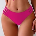 thumbnail image 2 of NOLDARES Women Low Rise Bikini Bottoms - Full Coverage Bathing Suit Bottoms Low Waist Swim Bottoms(Hot Pink,S), 2 of 7