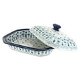 thumbnail image 2 of Blue Rose Polish Pottery Celeste Medium Covered Baker, 2 of 2