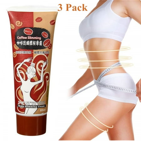 Fysho 3pack Caffeine Slimming Cream Anti-Cellulite Fat Burner Body Massage Abdomen Weight Loss Gel 85