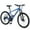 Blue, variant on imerelez 26 Inch Mountain Bike for Adults 24 Speed - Steel Frame with Suspension Fork, Dual Disc Brakes, 26x1.95" All-Terrain Tires, 85% Pre-Assembled，Green