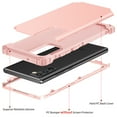 thumbnail image 2 of Galaxy Note20 Case, Dteck Heavy Dual Layer Rugged Shockproof Case Hard PC Protective Back Cover For Samsung Galaxy Note 20 5G, Rosegold, 2 of 7
