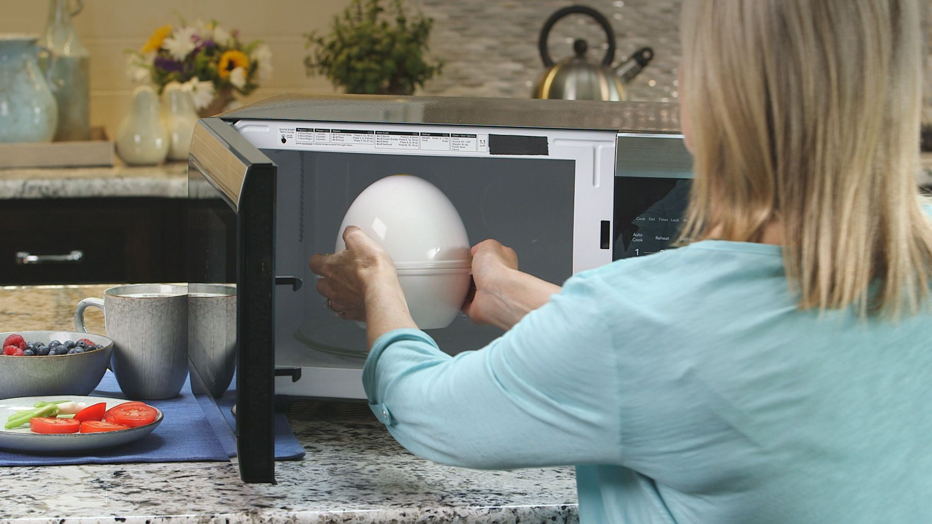 Microwave Egg Cooker that Perfectly Cooks Eggs and Detaches the Shell Kitchen